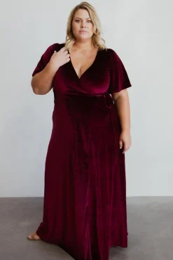 Baltic Born Meghan Velvet Wrap Maxi Dress |