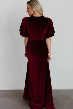Baltic Born Meghan Velvet Wrap Maxi Dress |