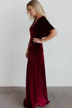 Baltic Born Meghan Velvet Wrap Maxi Dress |