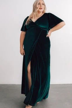 Baltic Born Meghan Velvet Wrap Maxi Dress |