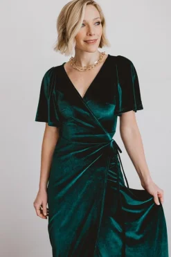 Baltic Born Meghan Velvet Wrap Maxi Dress |