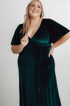 Baltic Born Meghan Velvet Wrap Maxi Dress |