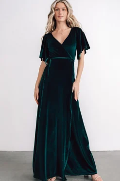 Baltic Born Meghan Velvet Wrap Maxi Dress |