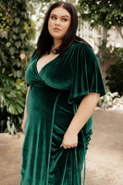 Baltic Born Meghan Velvet Wrap Maxi Dress |