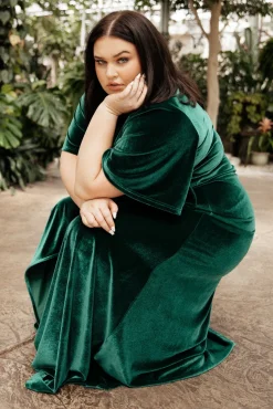 Baltic Born Meghan Velvet Wrap Maxi Dress |