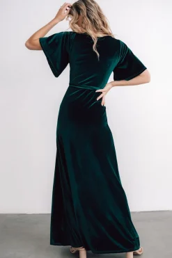 Baltic Born Meghan Velvet Wrap Maxi Dress |