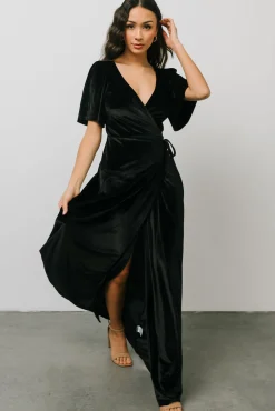 Baltic Born Meghan Velvet Wrap Maxi Dress |