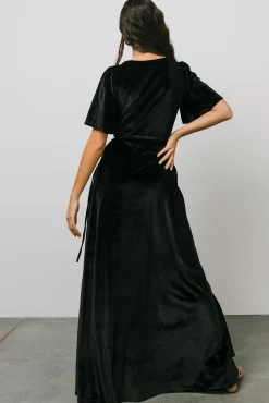 Baltic Born Meghan Velvet Wrap Maxi Dress |