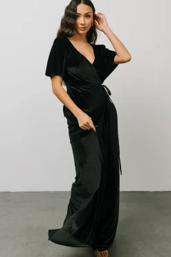 Baltic Born Meghan Velvet Wrap Maxi Dress |