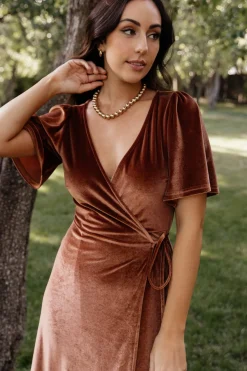 Baltic Born Meghan Velvet Wrap Maxi Dress |