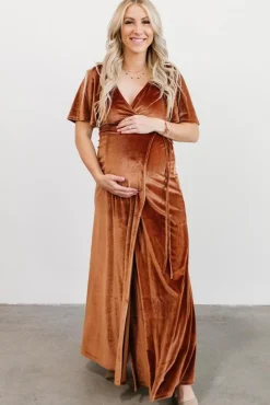Baltic Born Meghan Velvet Wrap Maxi Dress |