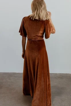 Baltic Born Meghan Velvet Wrap Maxi Dress |
