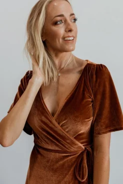 Baltic Born Meghan Velvet Wrap Maxi Dress |