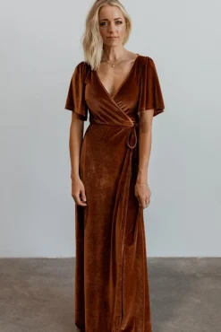 Baltic Born Meghan Velvet Wrap Maxi Dress |