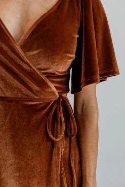 Baltic Born Meghan Velvet Wrap Maxi Dress |