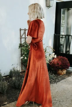 Baltic Born Meghan Velvet Wrap Maxi Dress |