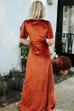 Baltic Born Meghan Velvet Wrap Maxi Dress |