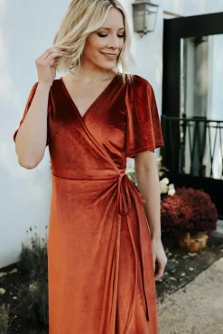 Baltic Born Meghan Velvet Wrap Maxi Dress |