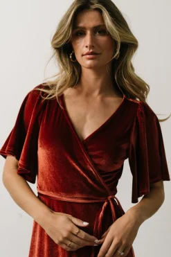 Baltic Born Meghan Velvet Wrap Maxi Dress |