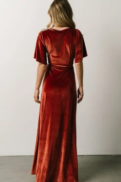 Baltic Born Meghan Velvet Wrap Maxi Dress |