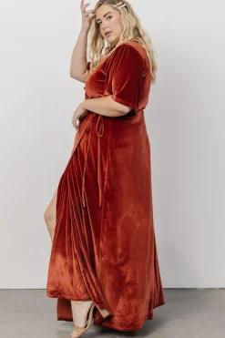Baltic Born Meghan Velvet Wrap Maxi Dress |