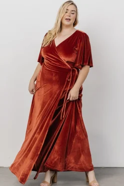 Baltic Born Meghan Velvet Wrap Maxi Dress |