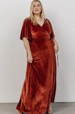 Baltic Born Meghan Velvet Wrap Maxi Dress |