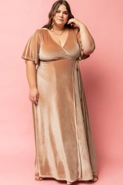 Baltic Born Meghan Velvet Wrap Maxi Dress |