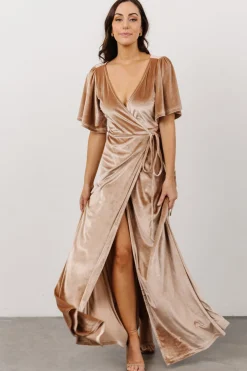 Baltic Born Meghan Velvet Wrap Maxi Dress |
