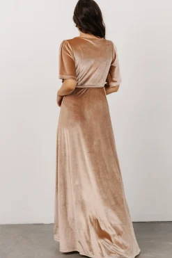 Baltic Born Meghan Velvet Wrap Maxi Dress |