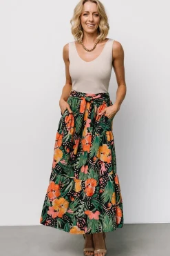Baltic Born Melea Skirt | Navy Multi Floral