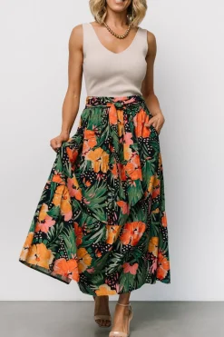 Baltic Born Melea Skirt | Navy Multi Floral