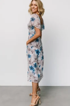 Baltic Born Melinda Midi Dress | Blue Floral