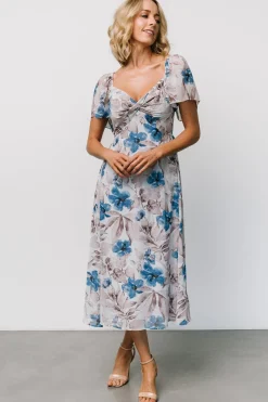 Baltic Born Melinda Midi Dress | Blue Floral