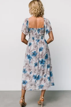 Baltic Born Melinda Midi Dress | Blue Floral