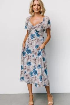 Baltic Born Melinda Midi Dress | Blue Floral