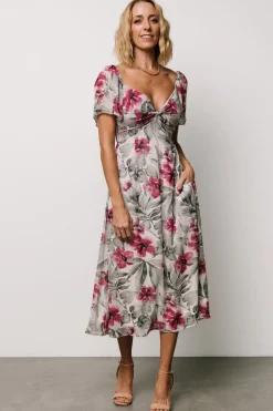 Baltic Born Melinda Midi Dress | Pink Floral