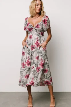 Baltic Born Melinda Midi Dress | Pink Floral