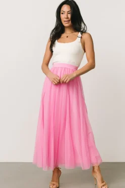 Baltic Born Mila Tulle Skirt | Taffy Pink
