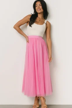 Baltic Born Mila Tulle Skirt | Taffy Pink
