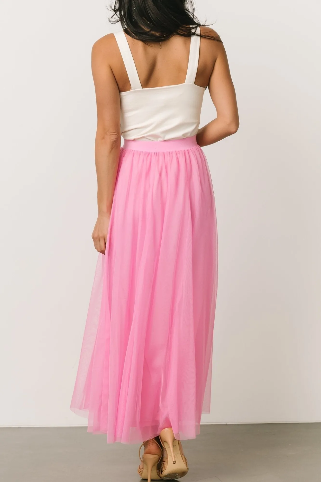 Baltic Born Mila Tulle Skirt | Taffy Pink