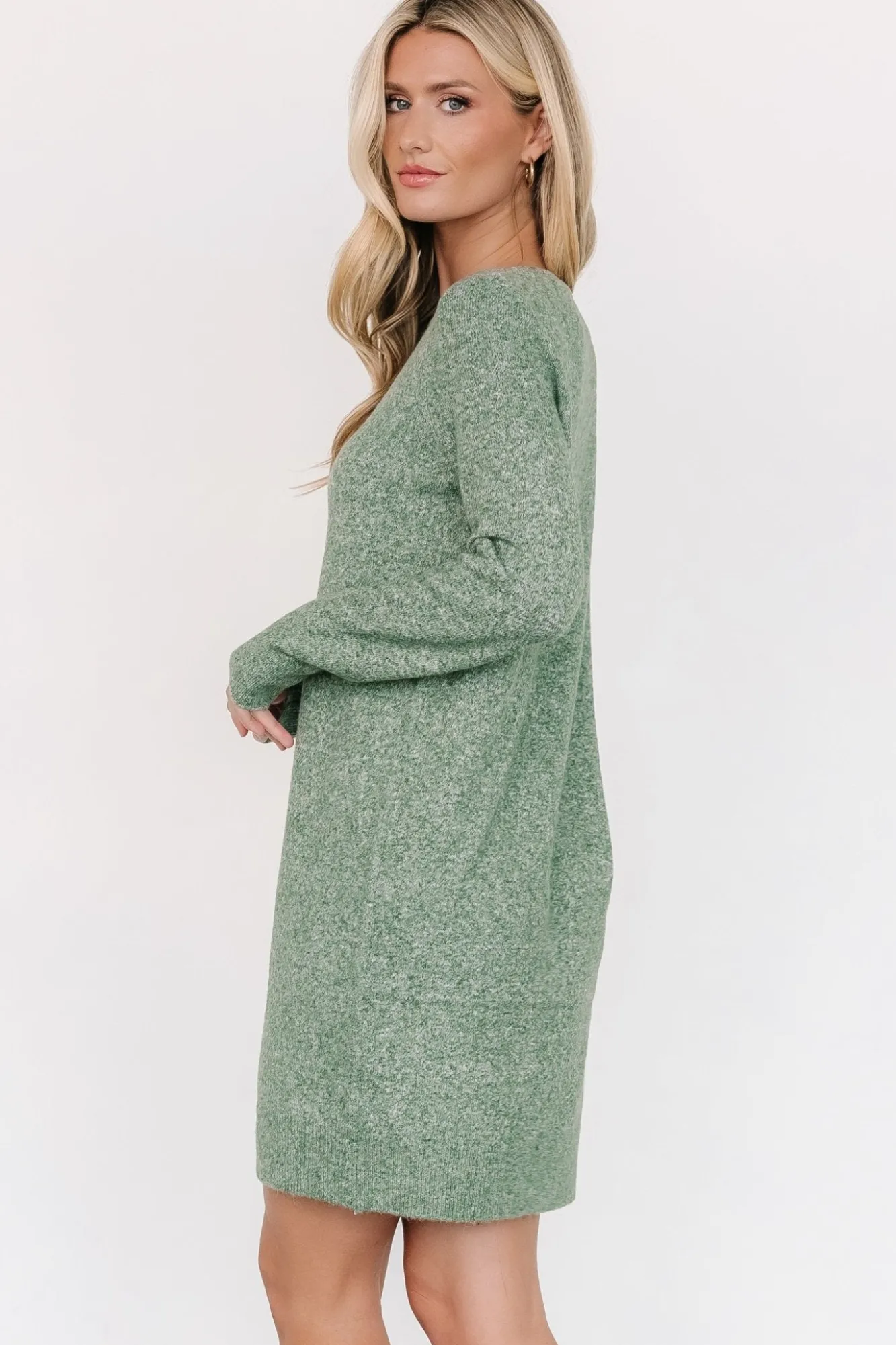 Baltic Born Miller Sweater Dress | Heather Green