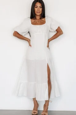 Baltic Born Millie Linen Dress | Off White
