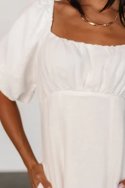 Baltic Born Millie Linen Dress | Off White