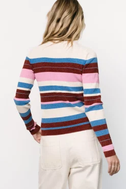 Baltic Born Milwaukee Striped Sweater | Orchid Multi