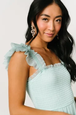 Baltic Born Mindi Tulle Midi Dress | Sea Blue