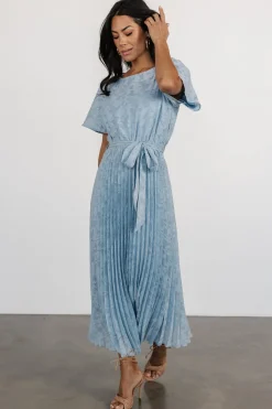 Baltic Born Mindy Pleated Dress | Light Blue