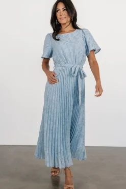 Baltic Born Mindy Pleated Dress | Light Blue