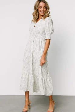 Baltic Born Miriam Midi Dress | Light Sage Floral
