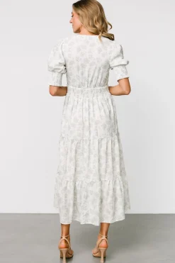 Baltic Born Miriam Midi Dress | Light Sage Floral